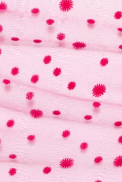 Le Petit Trou Staniki Miękkie-FRAMBOISE trójkątny stanik z falbankami i jedwabiem