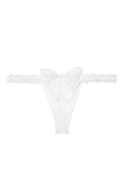 Le Petit Trou Figi Ozdobne-MARIAGE stringi z motylkiem