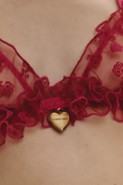 Le Petit Trou Staniki Miękkie-ROSE trójkątny stanik z zawieszką