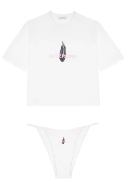 Le Petit Trou Bundles-Zestaw AUBERGINE
